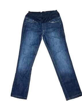 Paige Maternity Jeans Dark Wash High Waist Size 30‎ Made In USA Laurel Canyon